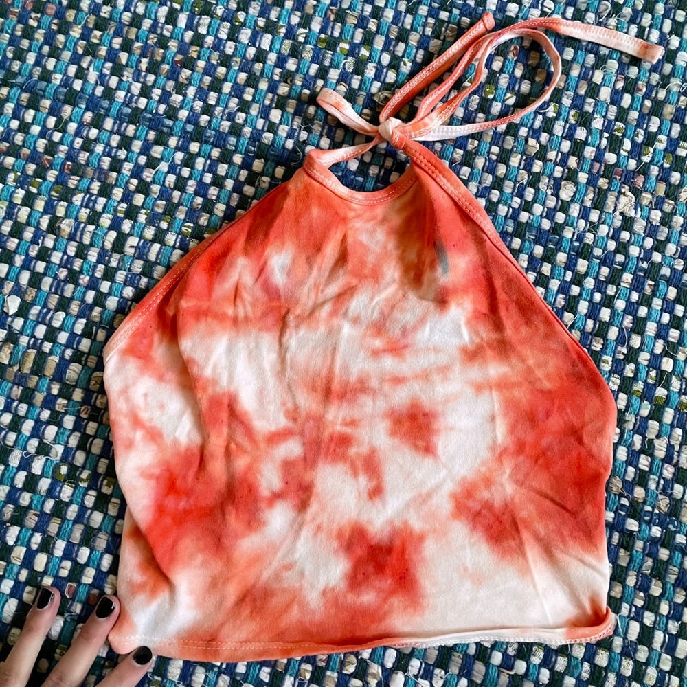 Tie dyed halter top
